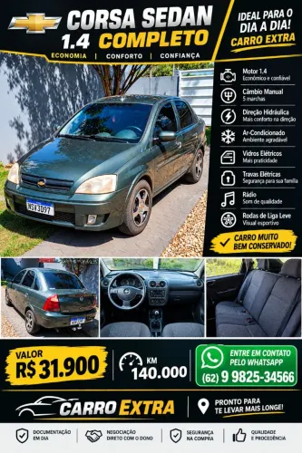 Chevrolet Corsa Sed. Premium 1.4 8V Econoflex 4P 2011