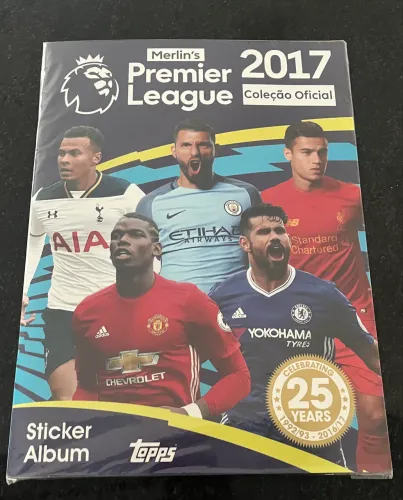 Álbum de figurinhas premier league 2017 completo para colar