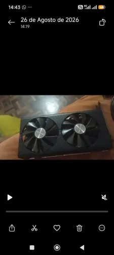 Placa de vídeo RX580 USADA
