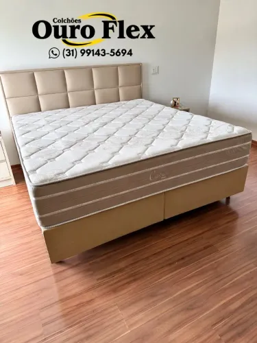 Cama king Premium+ Colchão molas ensacadas/Nova