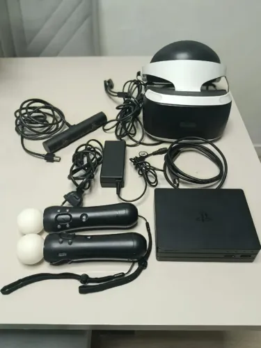 PS VR do PS4 Completo + 2 Controles PS Move + PlayStation Camera + 2 Jogos