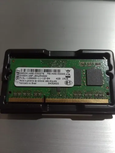Memória RAM Notebook 4GB DDR3L 1600MHz SMART PC3L-12800S. Tenho 2 Unidades