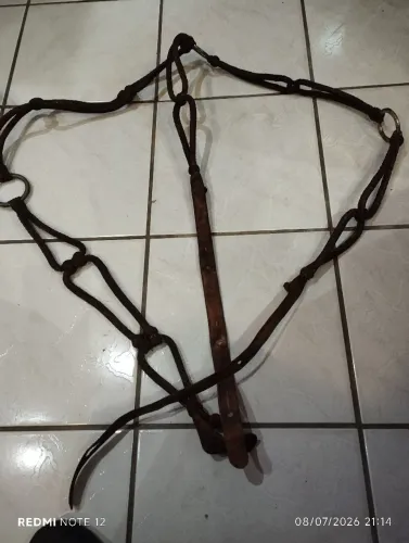 Peiteira antiga pra cavalo.