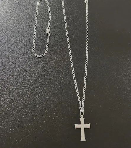 Conjunto fino em prata legítima 925