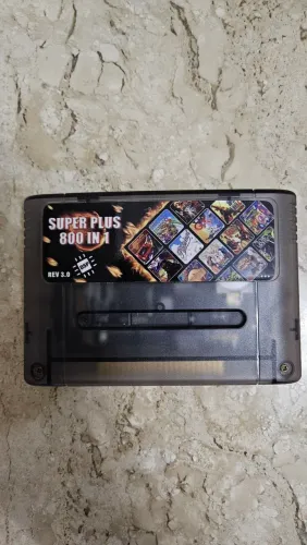 Cartucho Everdrive SNES Super Plus 800 in 1 REV 3.0 com DSP e Cartao SD
