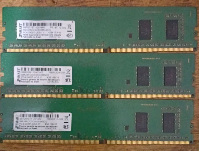 MEMÓRIA DDR4 12GB 3x4GB