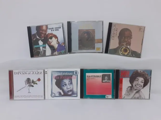 CD´s Ella Fitzgerald, Sarah Vaughan, Diane Schuur, B.B. King, Louis Armstrong