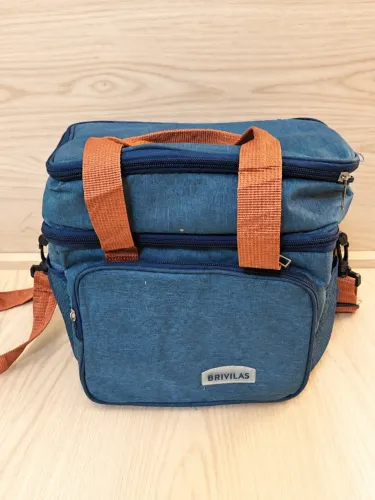 Bolsa térmica Brivilas para marmita - Dois compartimentos