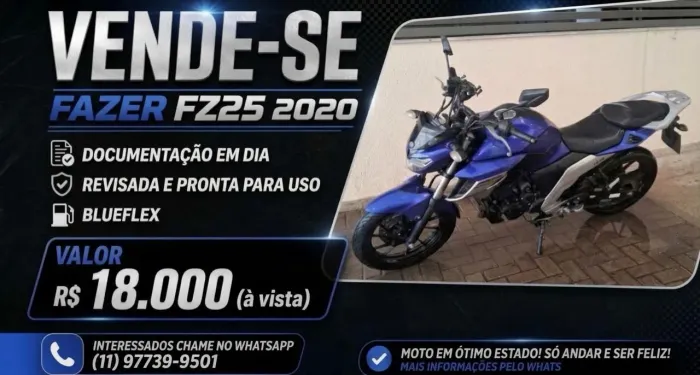 Yamaha FZ25 250 Fazer Flex 2020