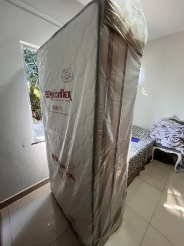 VENDO CAMA BOX+ COLCHÃO RECONFLEX - SOlTEIRO/ NOVOS!