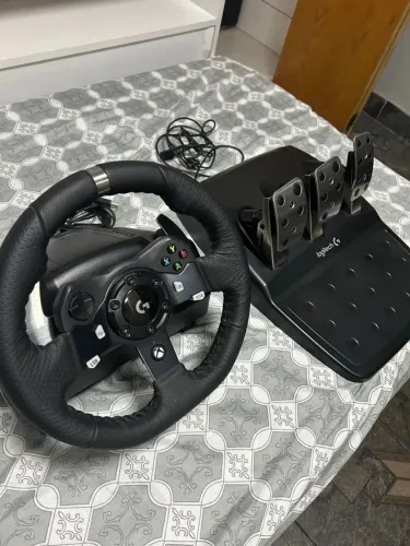 Volante gamer Logitech G G920 Driving Force G920 cor preto