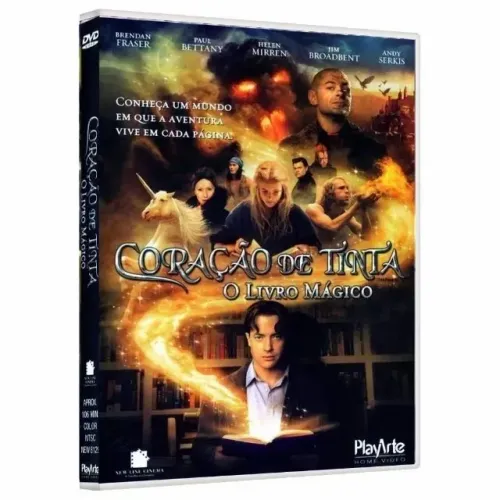 DVD Coração de Tinta Original Dublado Brendan Fraser - Impecável