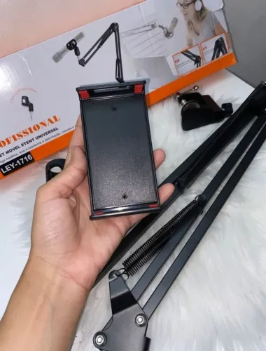 Suporte ou Braço De Metal Articulado Para Tablet Smartphones e Microfones.