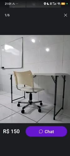 Mesa e cadeira 150,00