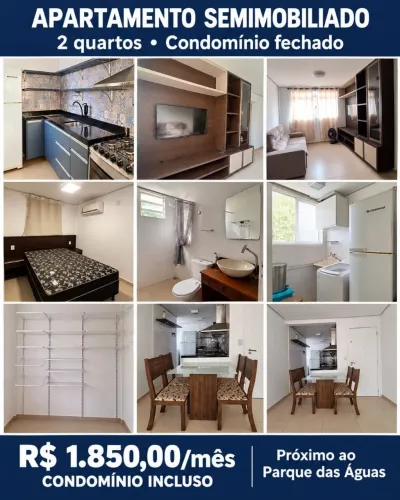 Apartamento Semimobiliado