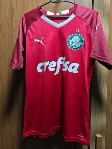 Camisa de goleiro Palmeiras Puma 2019 vermelho tamanho P