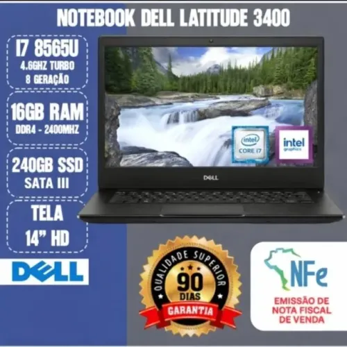 Achadinho Premium! Dell Latitude 3400 i7 8565U - 16GB RAM, SSD 240GB e Windows 11