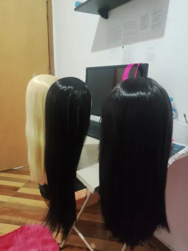 Cabeça de boneca para treino, cabelos orgânica profissional 
