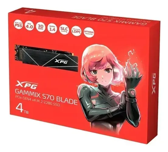 SSD nvme XPG S70 Blade 4TB 7.400 MB/s