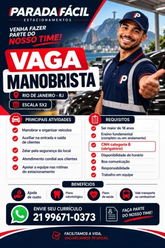 Vaga manobrista 