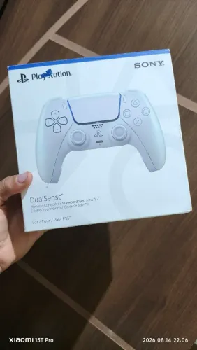 Seminovo 15 dias de uso Controle Sony Dualsense Sem Fio Chroma Pearl Ps5