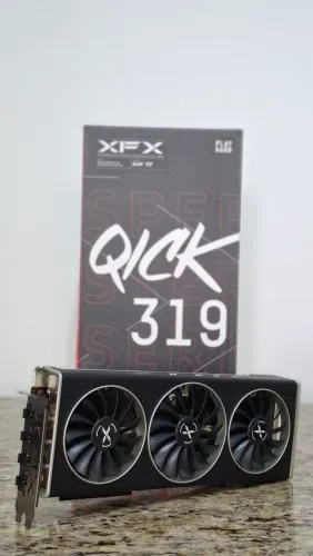 Placa de vídeo XFX RX 6750 XT 12Gb triple fan novíssima