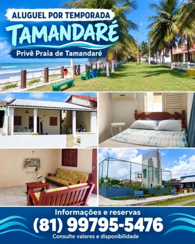 Casa em Tamandaré por temporada!