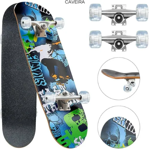 Skate infantil grande 70x20 madeira 