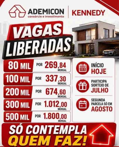 Imóveis, veículos, investimentos. Consórcio Ademicon 