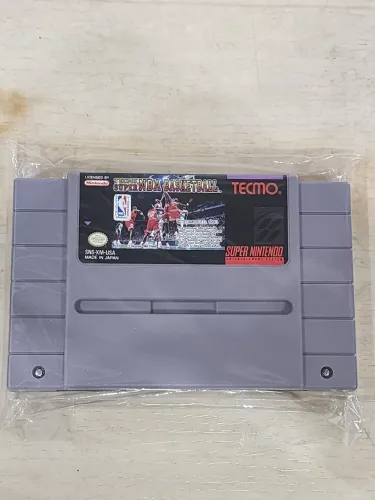 Cartucho original de super nintendo tecmo super NBA basketball