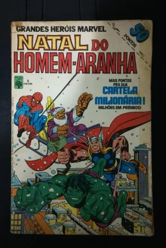 GRANDES HERÓIS MARVEL 2 O NATAL DO HOMEM-ARANHA 1982 - RELÍQUIA, A MAIS RARA DA COLEÇÃO