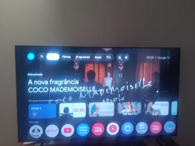 Tv smart 55 polegadas TCL 4k HDMI