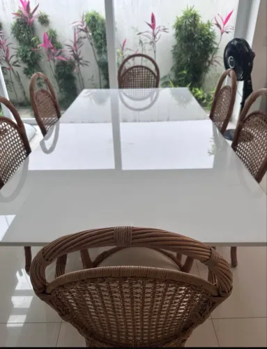 Mesa jantar com 6 cadeiras - Alto Padrão Luxo
