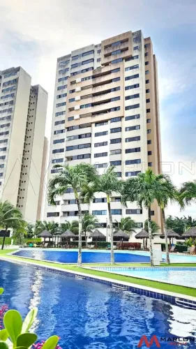 Apartamento Central Park, 2 quartos, sendo 1 suíte, área de lazer completa, 64m².
