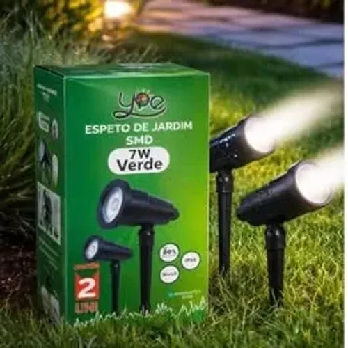 ESPETO DE JARDIM VERDE 7W YOE (Honestidade e Qualidade - Distribuidora JK Eletrônicos)