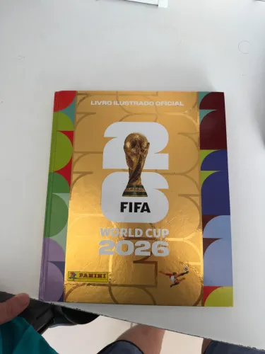 Álbum da copa do mundo dourado completo 2026