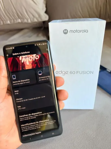 Moto Edge 60 fusion 256 GB 8Ram+ nota fiscal 