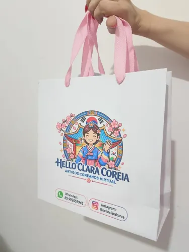 sacola de papel personalizada para loja