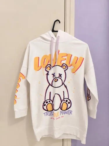Moletom branco urso Juvenil
