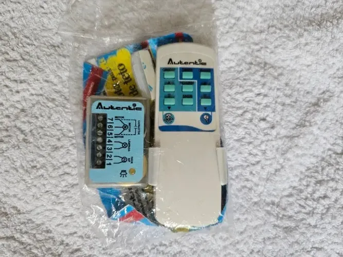 Controle remoto para ventilador de teto e lampada Autentic