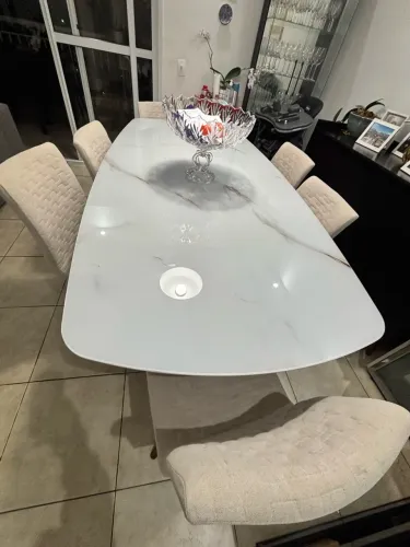 Mesa sala com 6 cadeiras