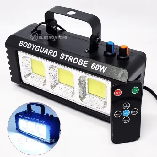 Strobo Ajustavel, Automático de Sensor Rítmico Com Controle Remoto Flash Festa
