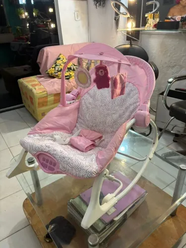 Itens para bebê - Conjunto banheira e balanço bebê