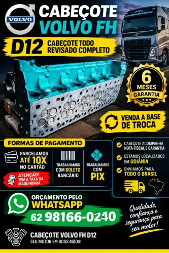 Cabeçote volvo d12
