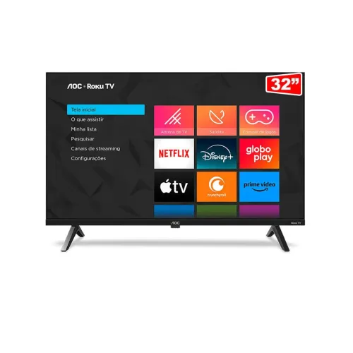 TV 32P AOC smart ROKU Wi-Fi HD HDMI 32S5