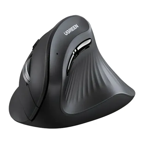 UGREEN Mouse Vertical Ergonômico - Dual mode: Bluetooth e 2.4G, 4000DPI.