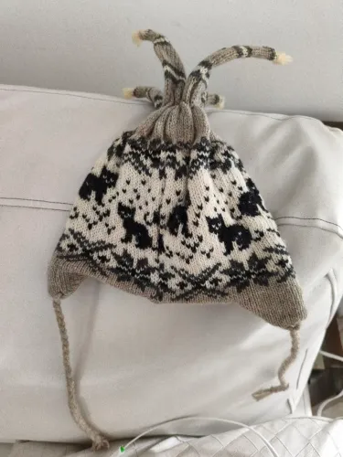 Gorro infantil de lã,novo,importado