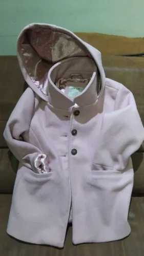 Sobretudo Infantil Menina Rosa Póim Lojas Renner Tam 5