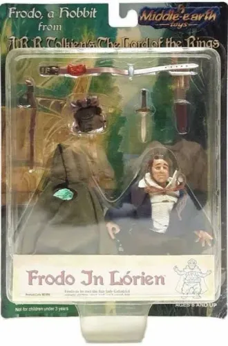 Action Figure/Boneco Frodo Bolseiro. ORIGINAL TOY VAULT 1998 COM CAIXA TODOS OS ACESSÓRIOS