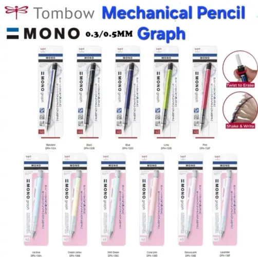 Lápis mecânico Tombow Mono Graph Shaker (0,3-0,5 mm) original